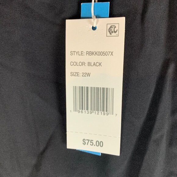 Bleu Rod Beattie Women's High Waist Skirted Swim Bottom‎ Black Size 22W NWT 9427 - Picture 3 of 10